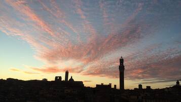 Blick von der Unterkunft