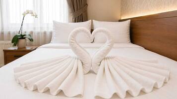 Double Room | Egyptian cotton sheets, premium bedding, down duvets, minibar