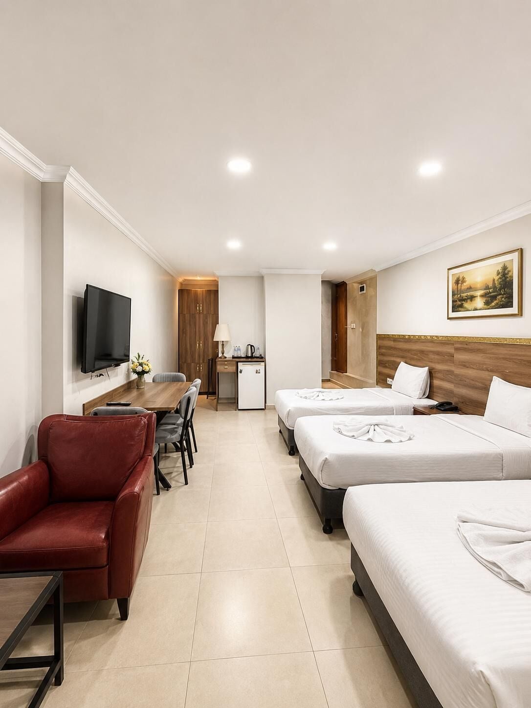 Premium bedding, minibar, in-room safe, desk