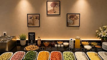 Free daily buffet breakfast