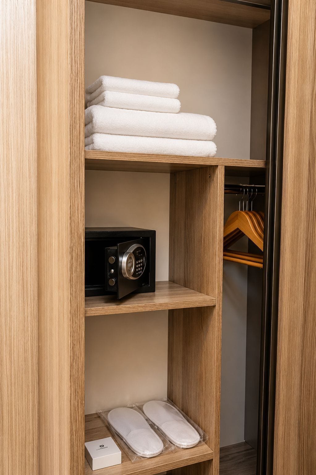 Roupas de cama premium, frigobar, cofres nos quartos, escrivaninha