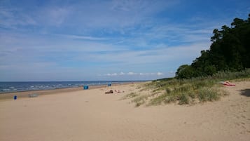 On the beach