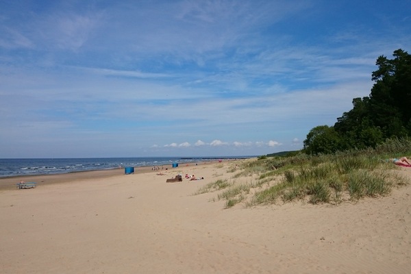 On the beach