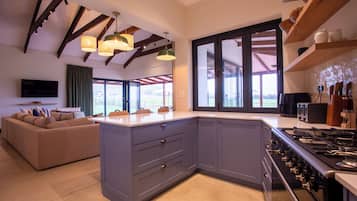 House, 4 Bedrooms, Patio, Mountain View | Private kitchen | Fridge, microwave, coffee/tea maker, electric kettle