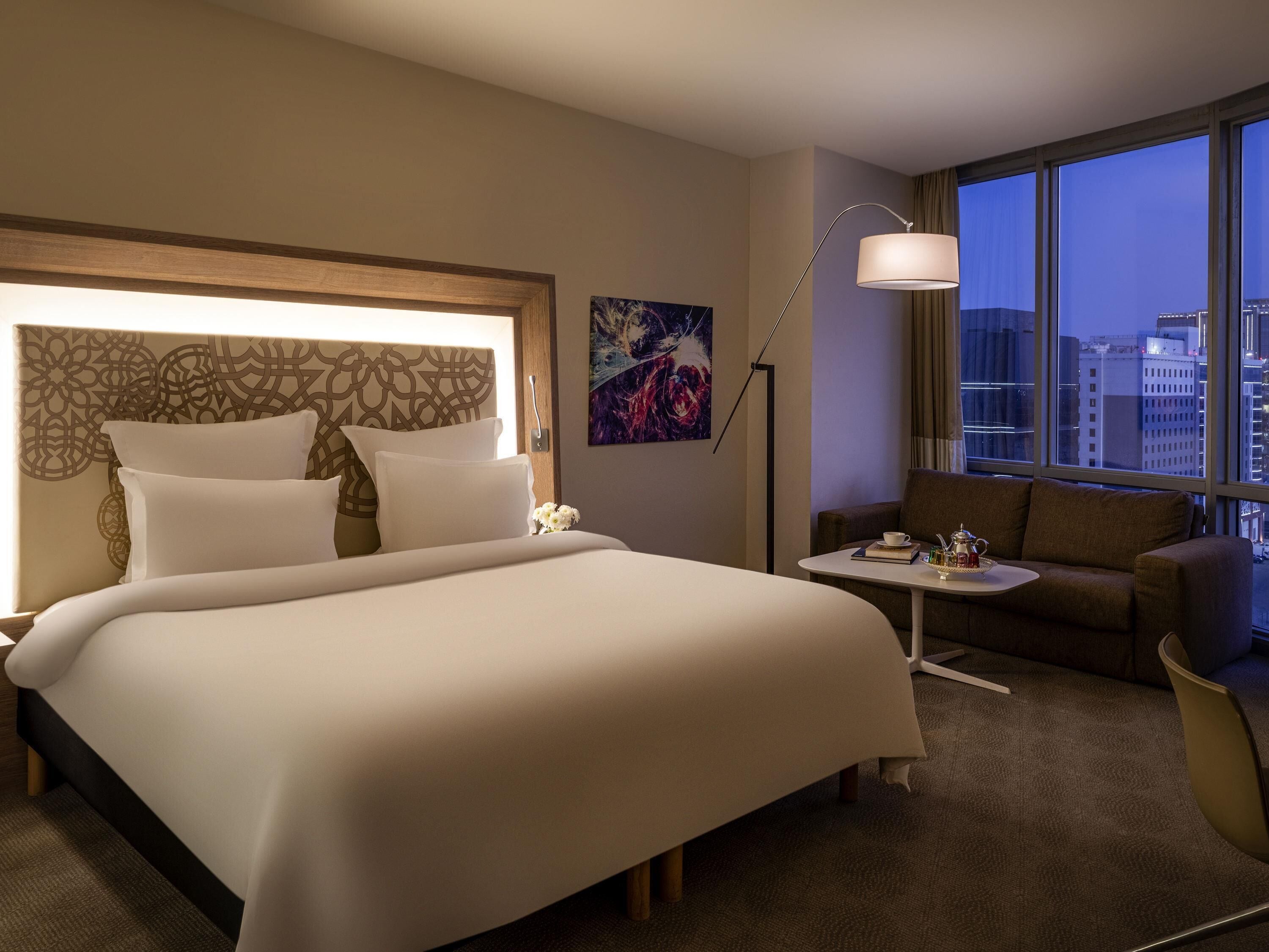 디럭스 더블룸, 더블침대 1개 및 소파베드 | 미니바, 객실 내 금고, 책상, 방음 설비