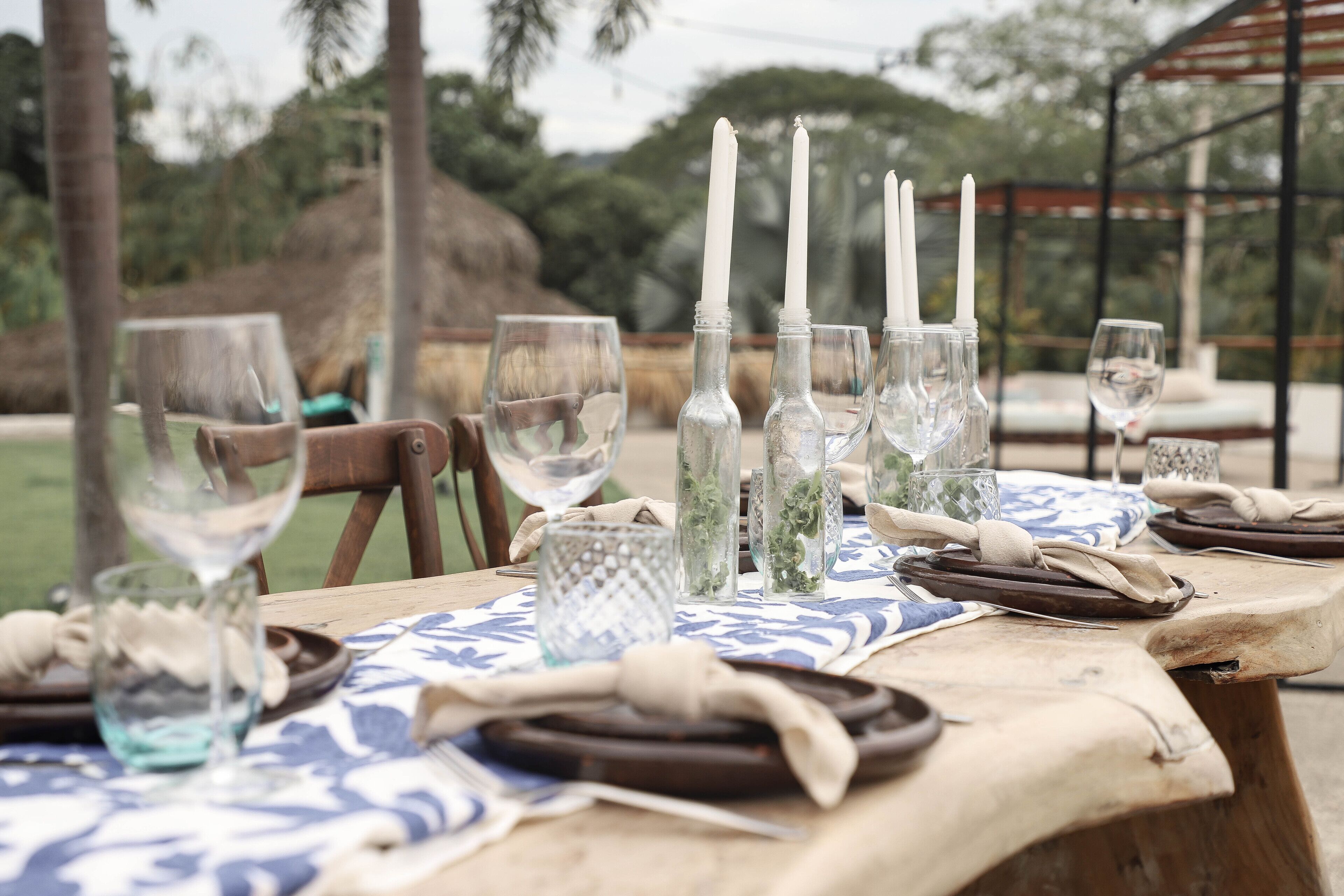 outdoor wedding area