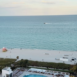On the beach, white sand