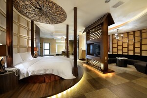 Down duvets, pillow-top beds, minibar, individually decorated