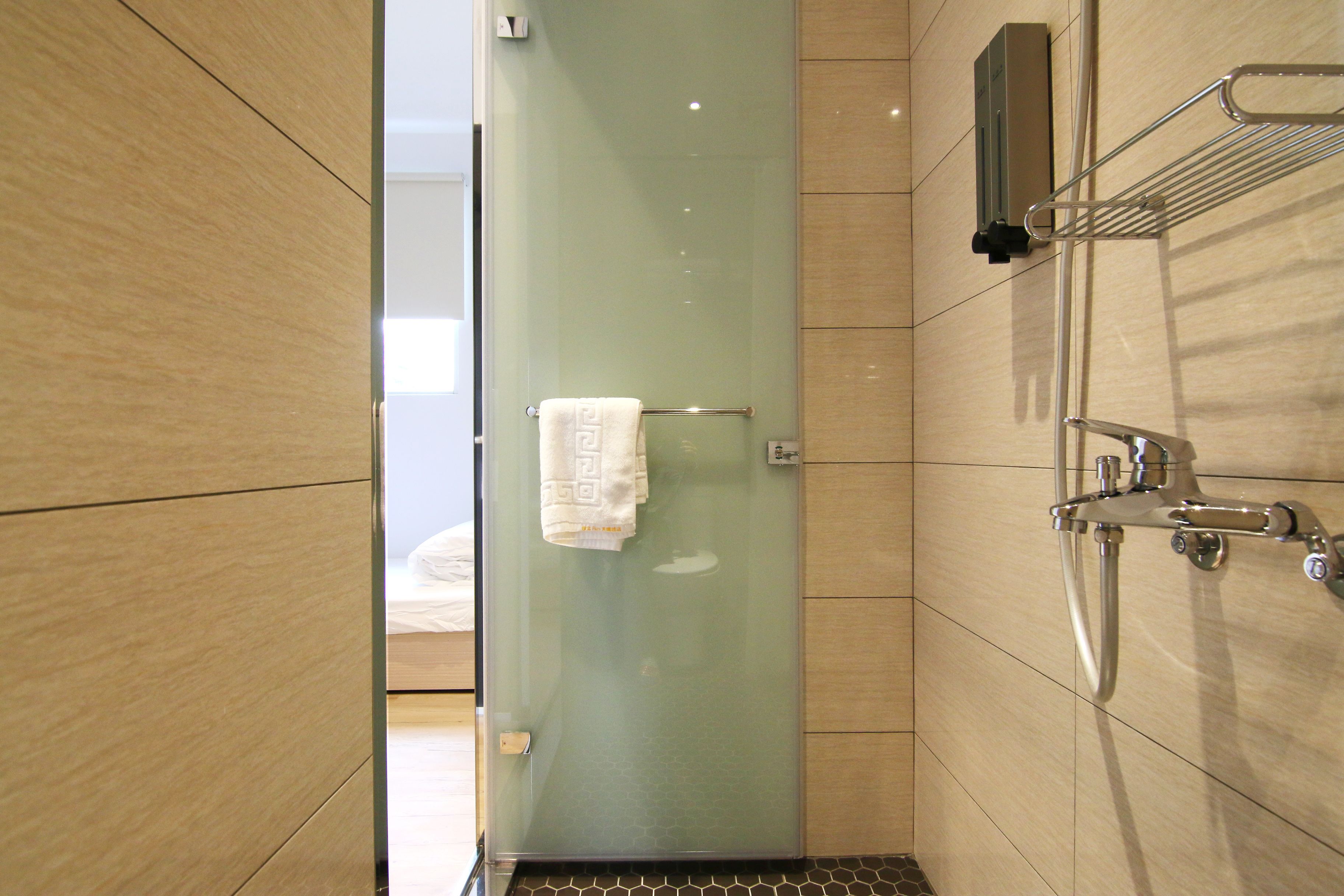 twin room - bunk bed  | bathroom | shower, rainfall showerhead, free toiletries, hair dryer