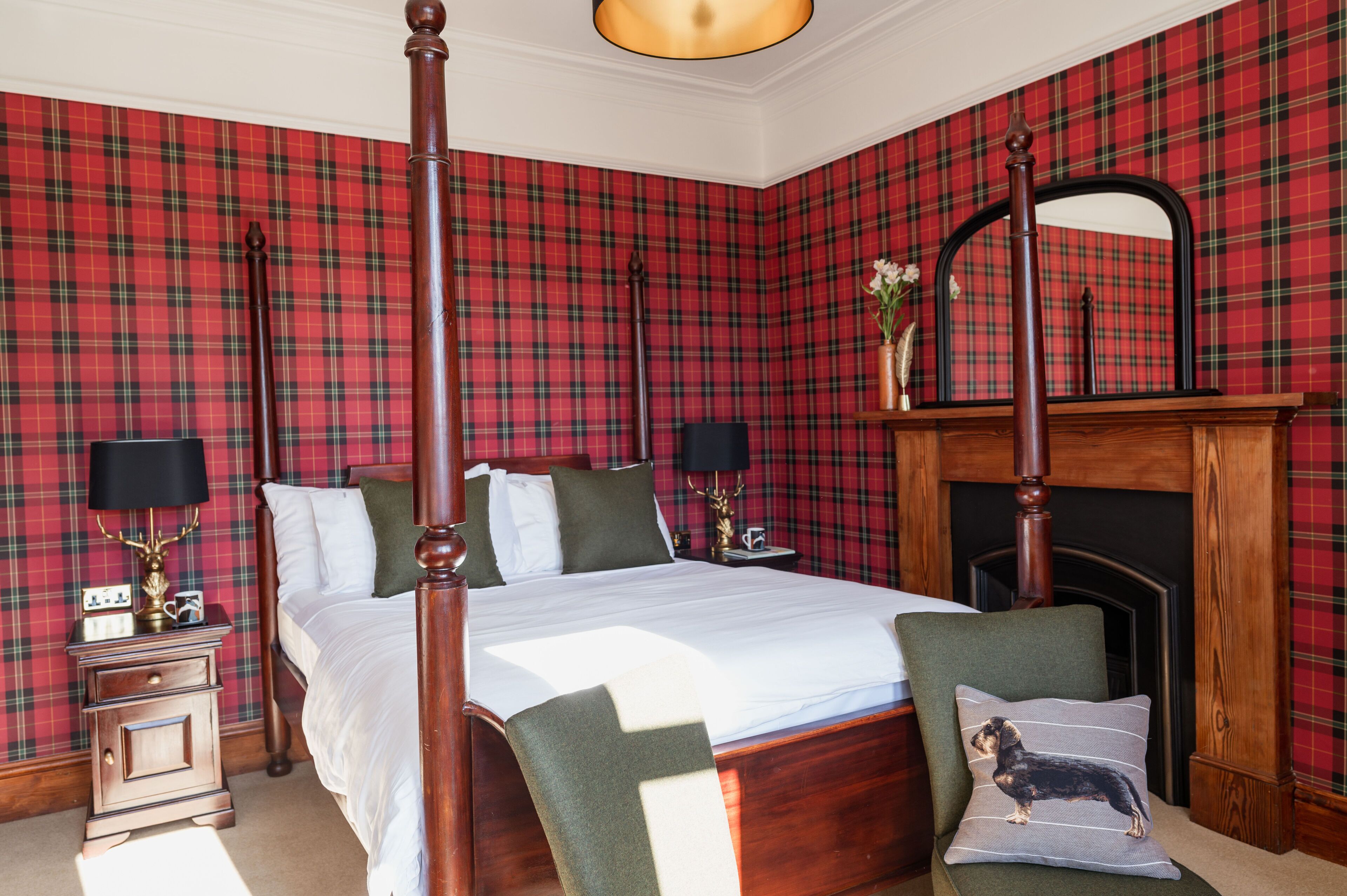 Habitación superior, 1 cama de matrimonio grande, vistas a la colina (Findhorn)