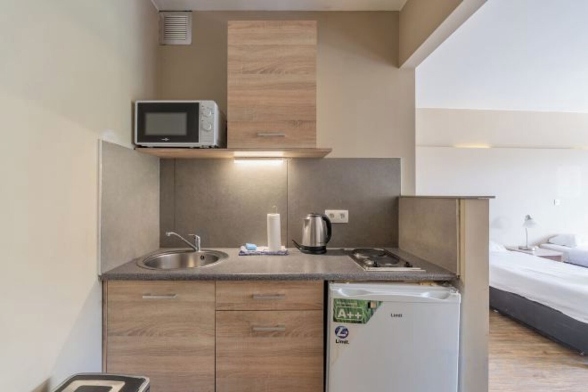 Private kitchen | Fridge, microwave, stovetop, electric kettle