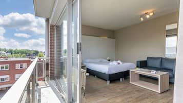 Standaard studio (Double) | Een bureau, babybedden (toeslag), extra bedden (toeslag), gratis wifi