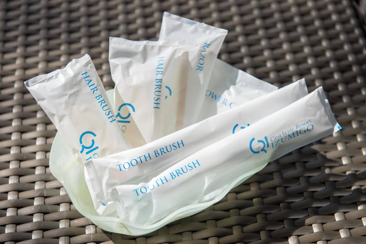 free toiletries, hair dryer, slippers, bidet