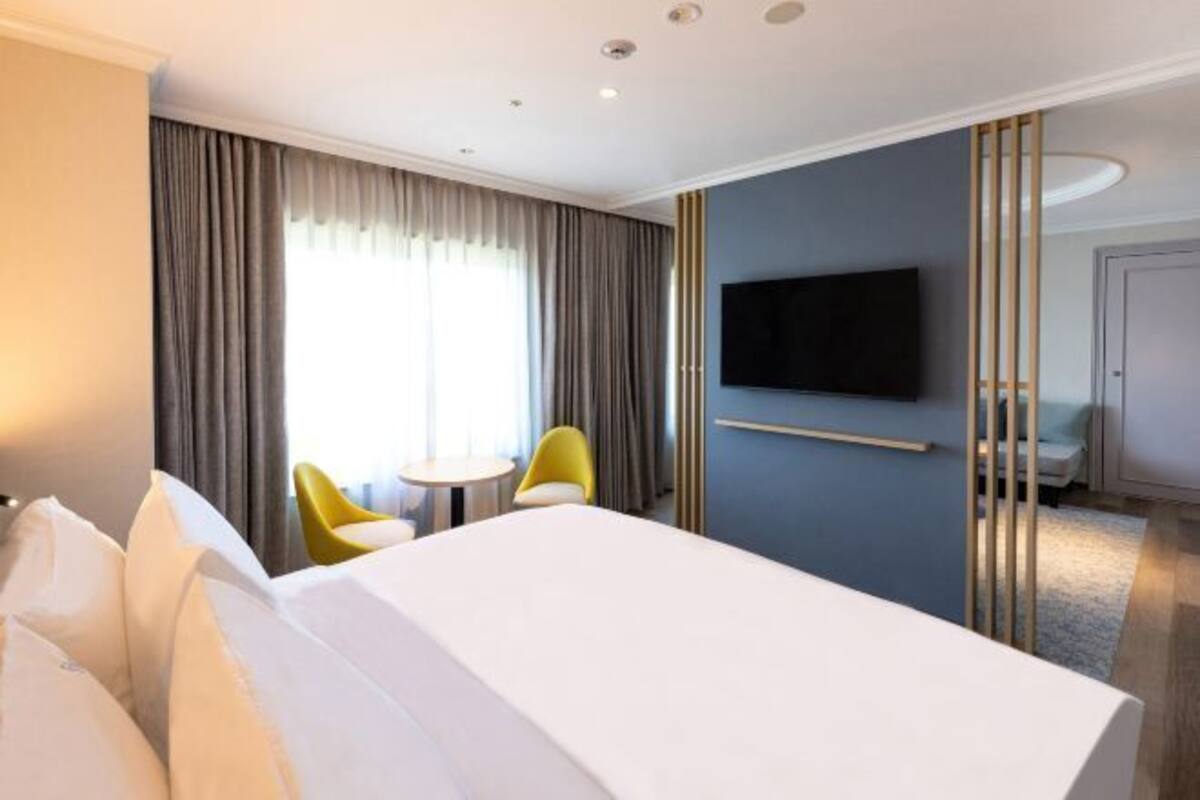 1 quarto, cortinas blackout, Wi-Fi de cortesia, roupa de cama
