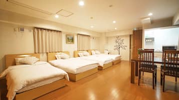 Premium bedding, desk, soundproofing, free WiFi