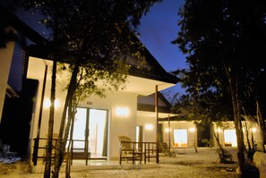 Front of property – evening/night