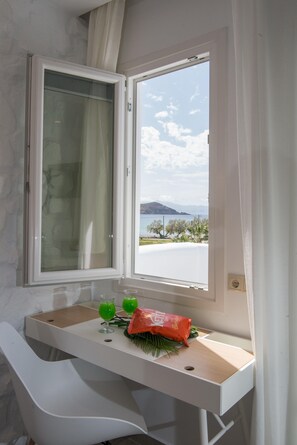 Superior Double Room, Sea View | Beach/ocean view - Spiros Hotel (Naxos)