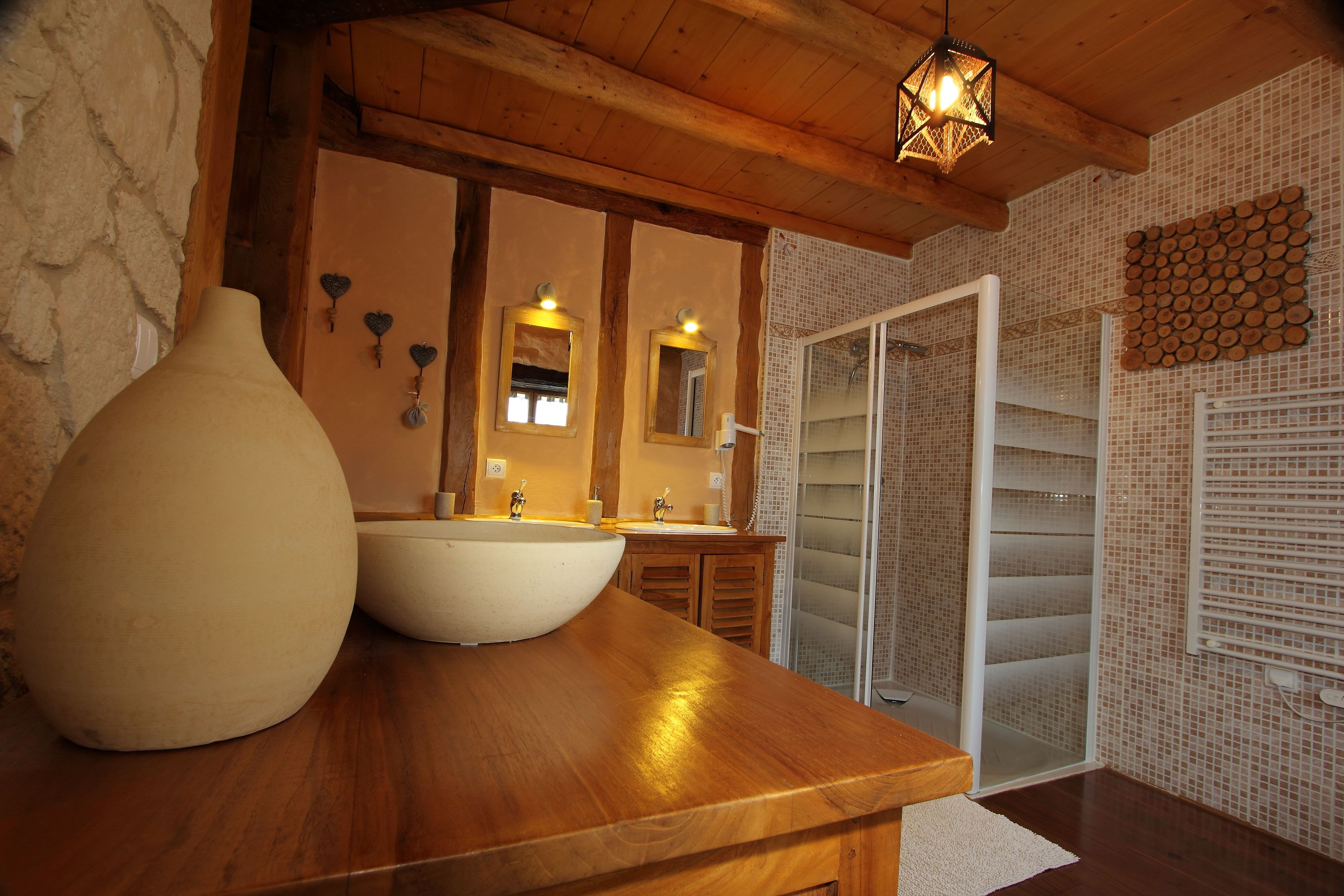 公寓, 1 間臥室 (Meditée) | 浴室 | 淋浴設備、淋浴花灑、吹風機、毛巾