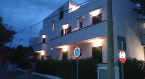 Front of property - evening/night - Hostal Tbaida (Santanyi)