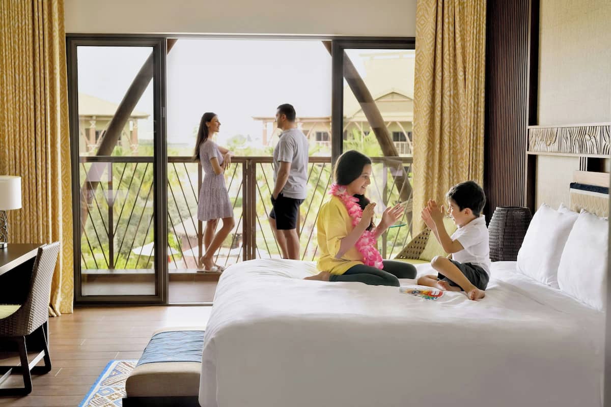 Hypo-allergenic bedding, pillow-top beds, in-room safe