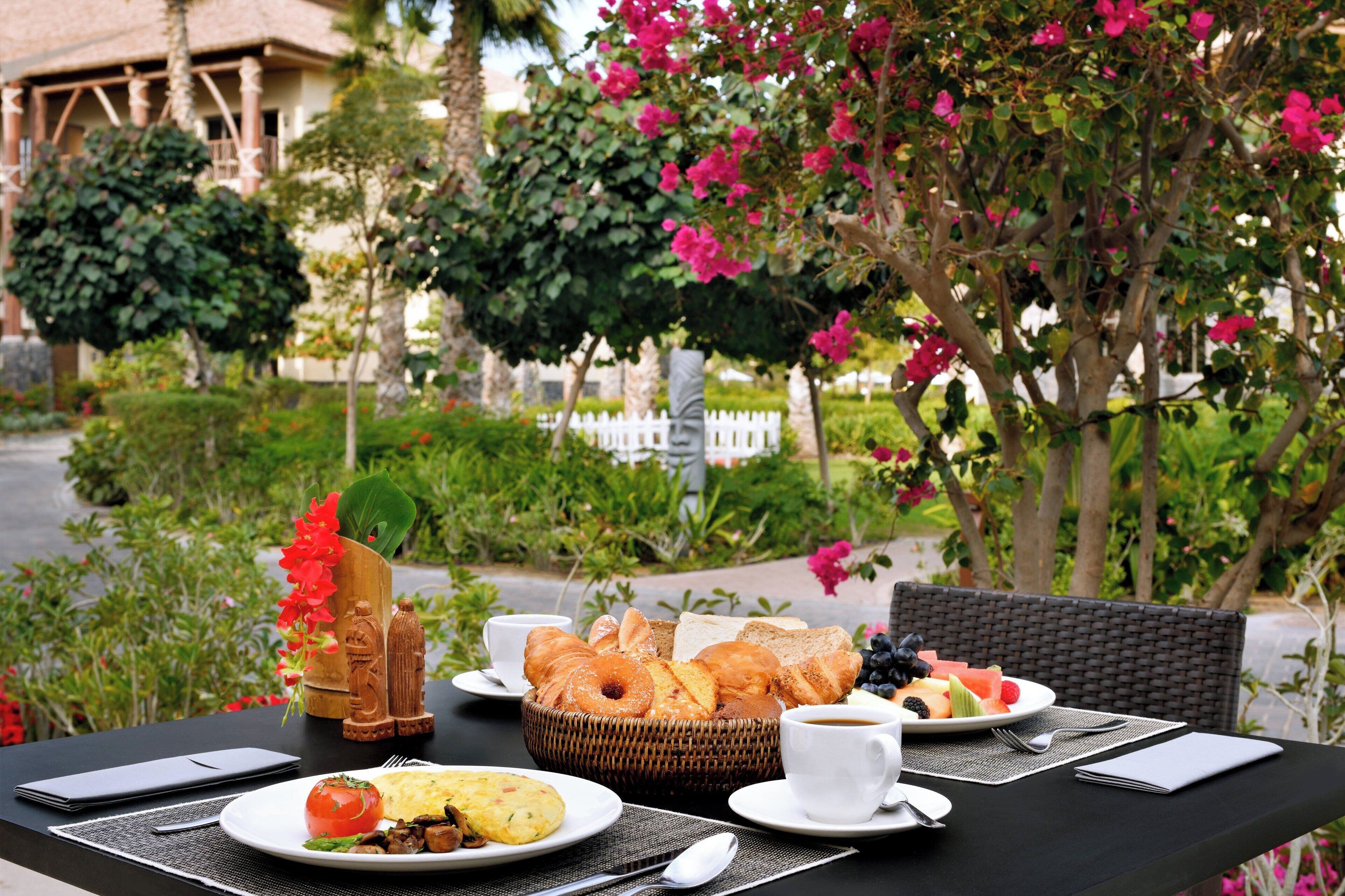 daily buffet breakfast (aed 110 per person)