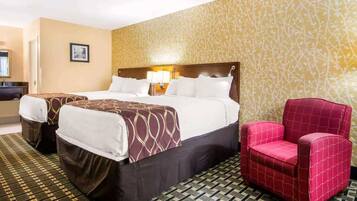 Standard Room, 2 Double Beds, Non Smoking | Desk, iron/ironing board, rollaway beds, free WiFi