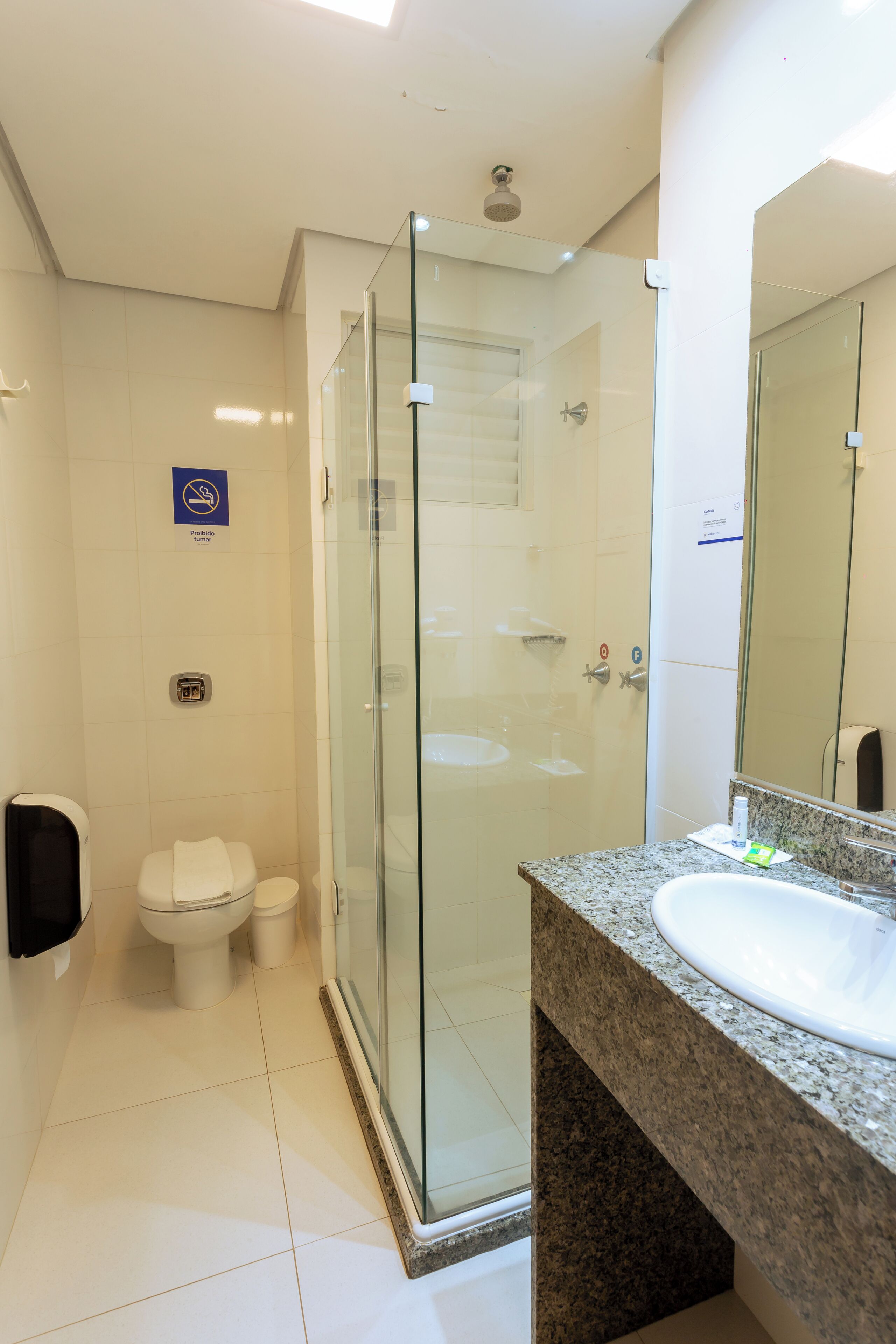 luxury triple room | bathroom | shower, rainfall showerhead, free toiletries, hair dryer