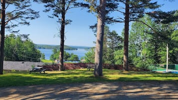 1 habitación, espacio para trabajar con laptop y cortinas blackout