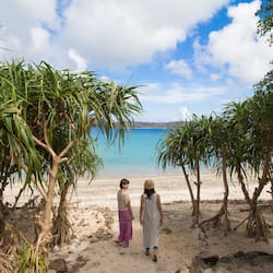 Private beach