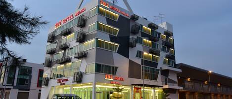 Front of property – evening/night