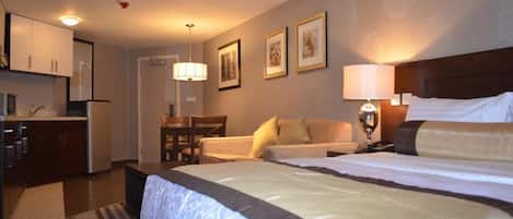 Premium bedding, in-room safe, desk, soundproofing