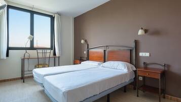 Desk, blackout drapes, iron/ironing board, free WiFi