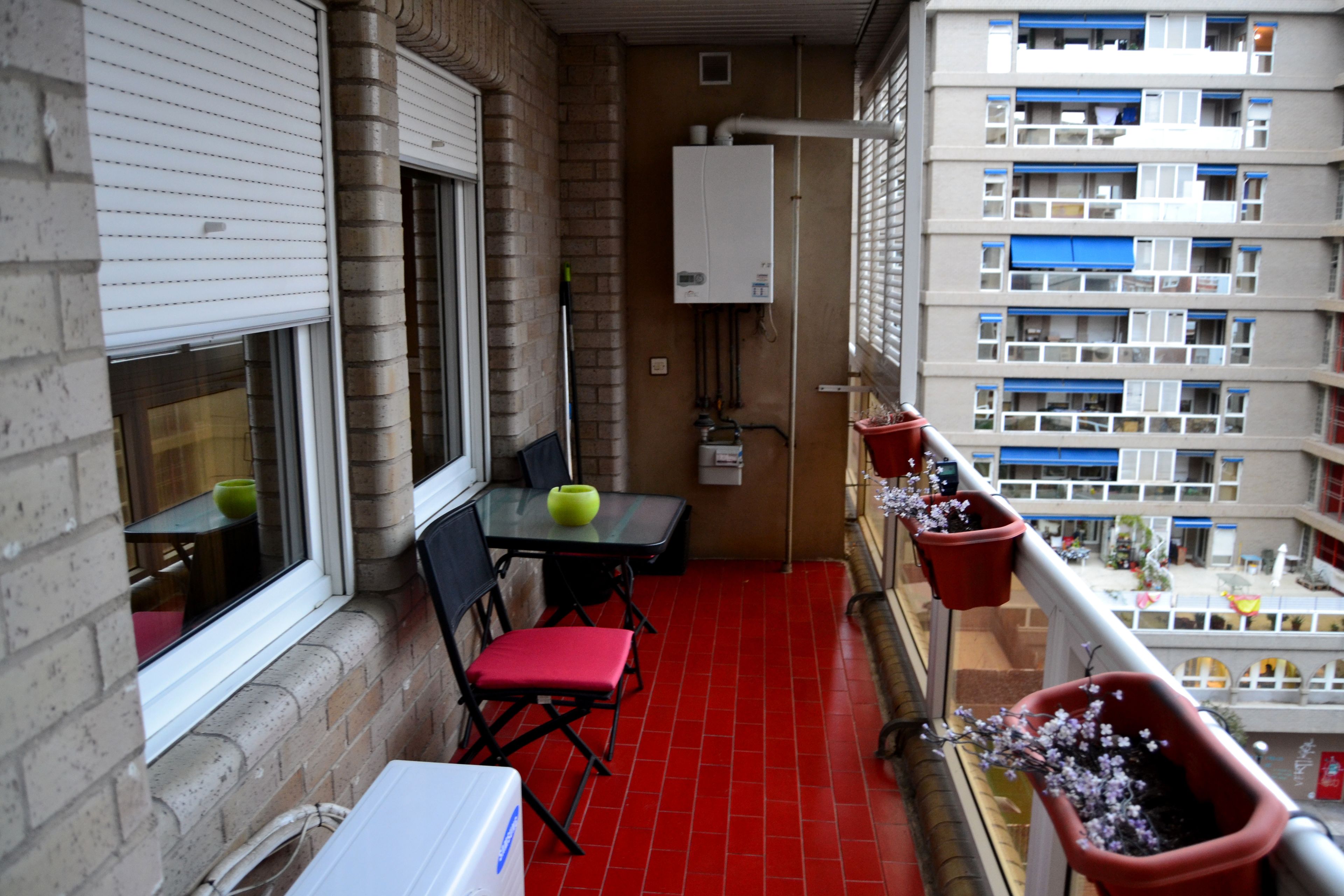 Uitzicht vanaf balkon