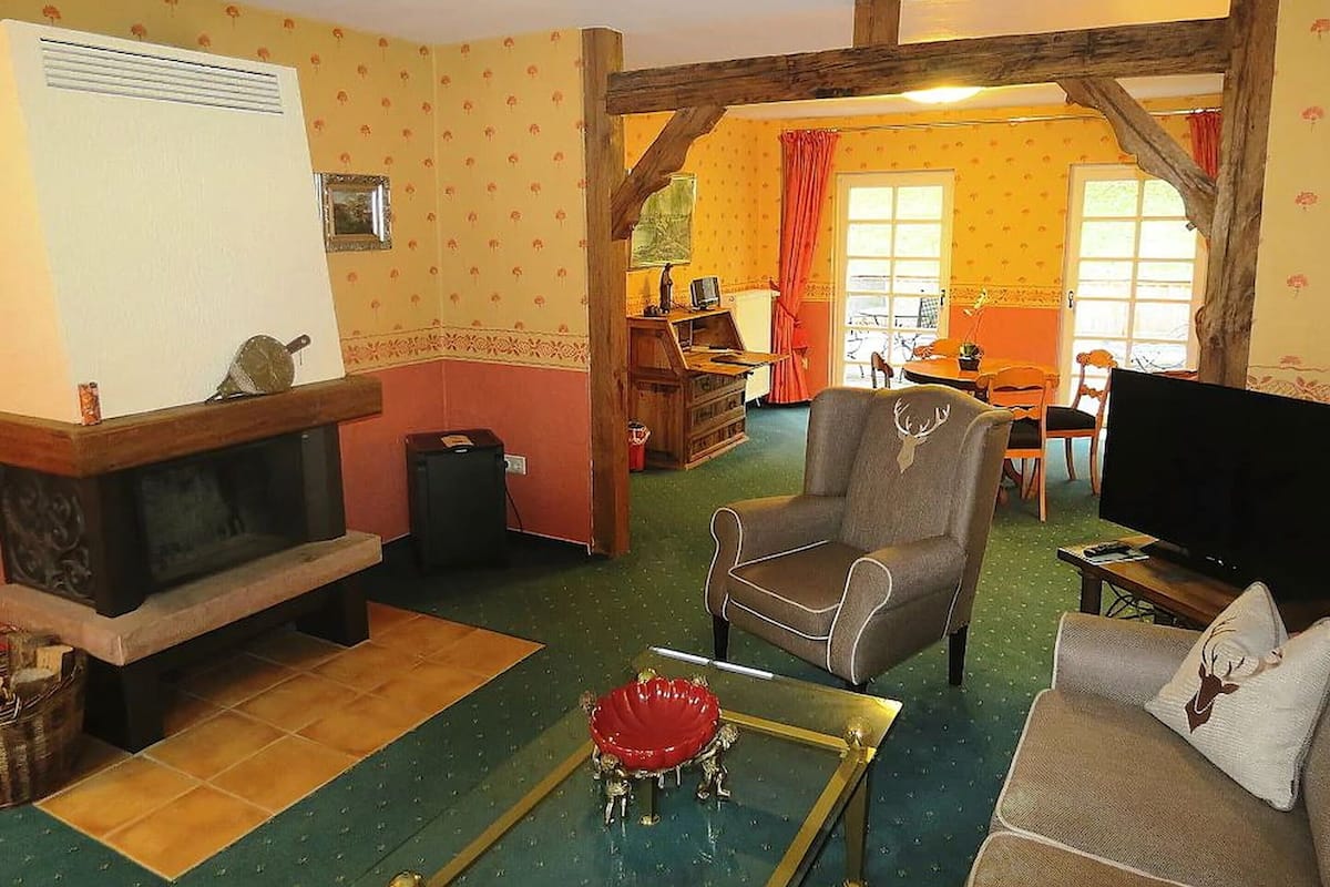 Luxury-Suite | Wohnzimmer | Flachbildfernseher
