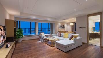 Two-Bedroom Premier Suite | Living area | LCD TV, DVD player