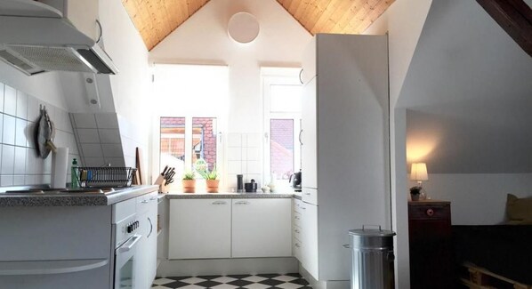 Appart'hÎtel Classique, 1 chambre, cuisine, vue ville | Cuisine privée | Réfrigérateur, four, plaque de cuisson, cafetiÚre/bouilloire