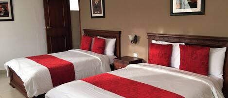 Family Double Room | Egyptian cotton sheets, premium bedding, down comforters, minibar
