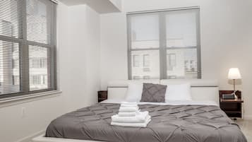 Desk, iron/ironing board, free wired internet, wheelchair access