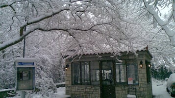 Blick von der Unterkunft