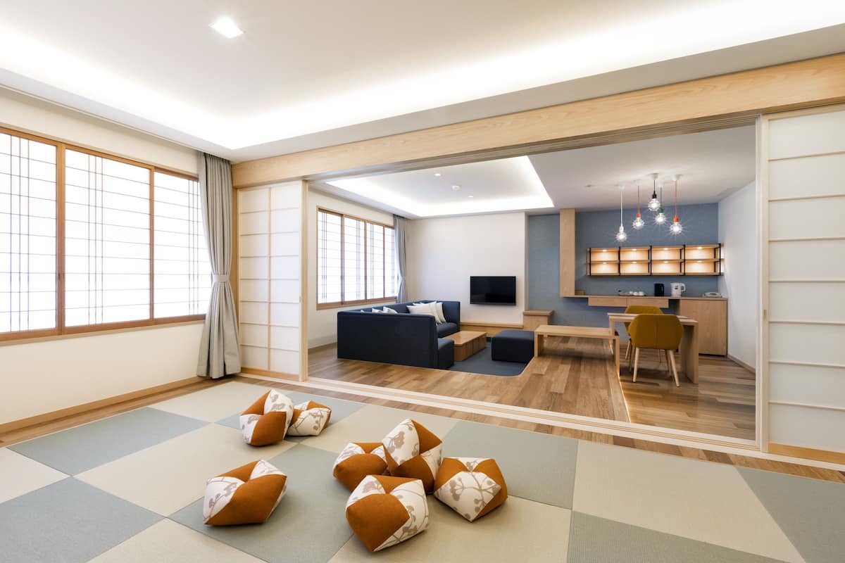 family room (japanese western style) | in-room safe, individually decorated, individually furnished