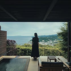Twin Room Open-air Bath | Minibar, in-room safe, desk, iron/ironing board