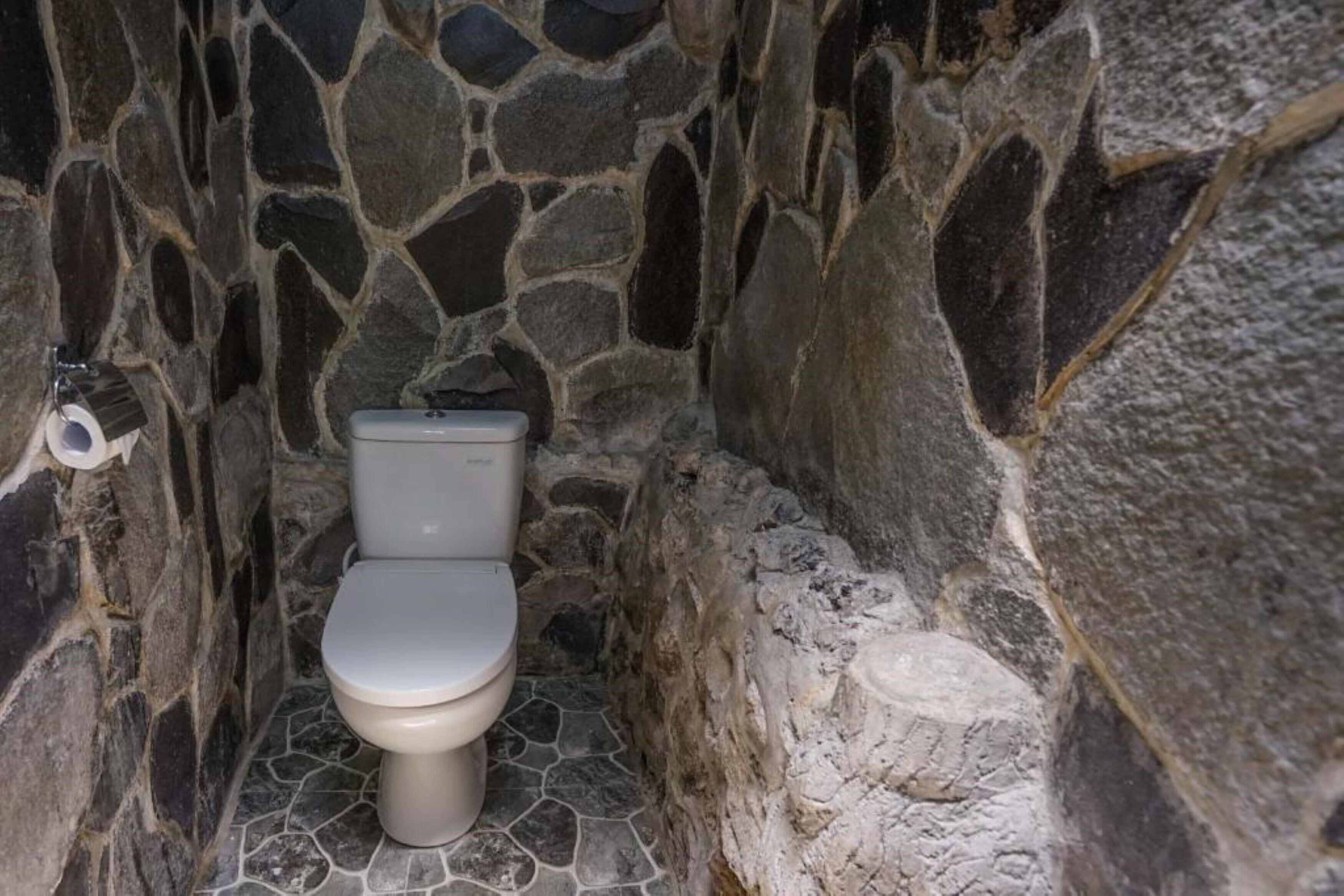 2- bedroom villa with pool & rice field views | bathroom | shower, free toiletries, hair dryer, slippers