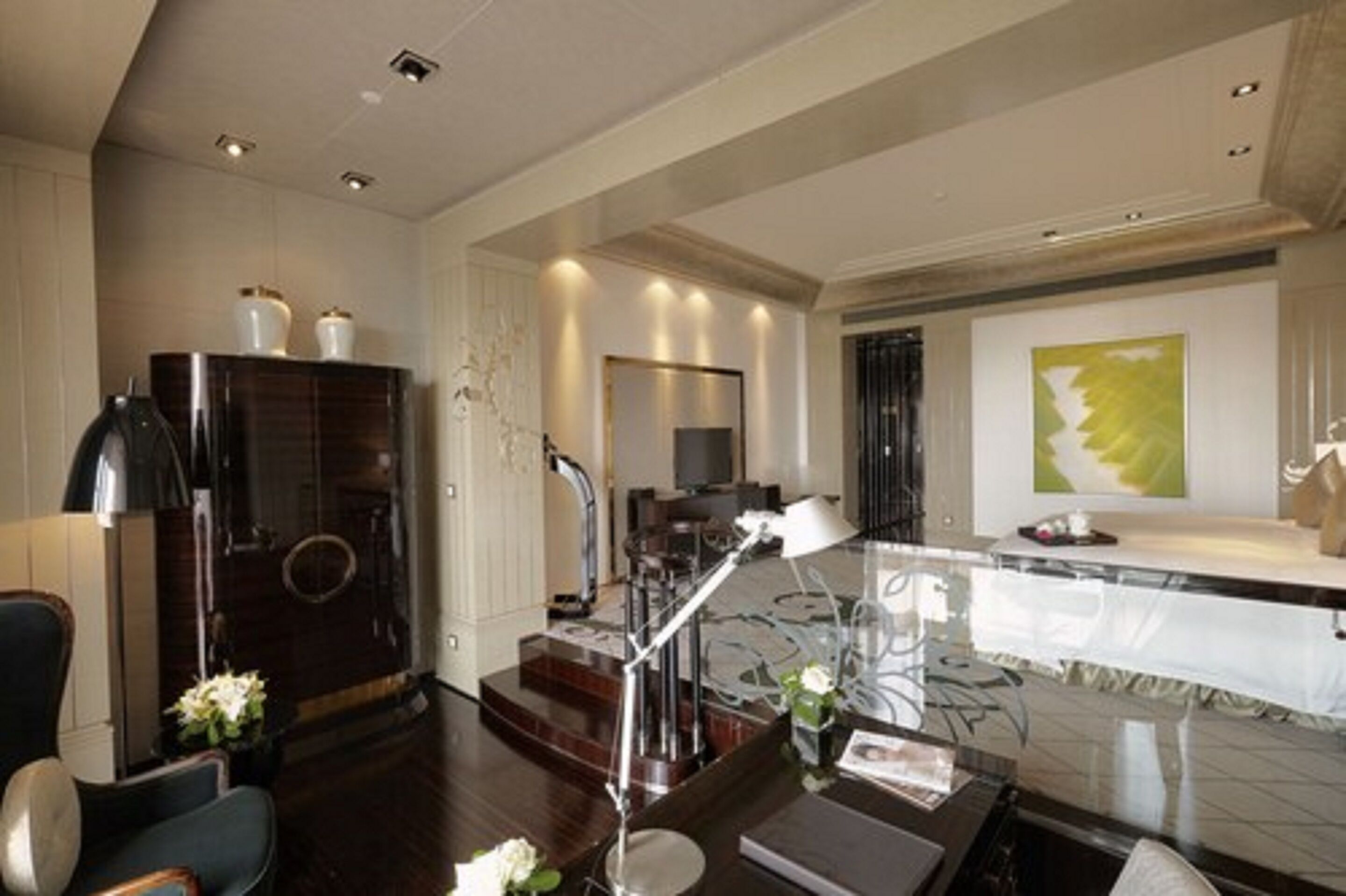 business room with king size bed | premium bedding, down duvets, pillow-top beds, minibar