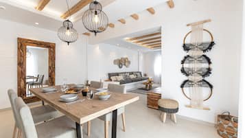 Executive Suite, 2 Bedrooms, Private Pool, Sea View | 3 bedrooms, Egyptian cotton sheets, premium bedding, in-room safe