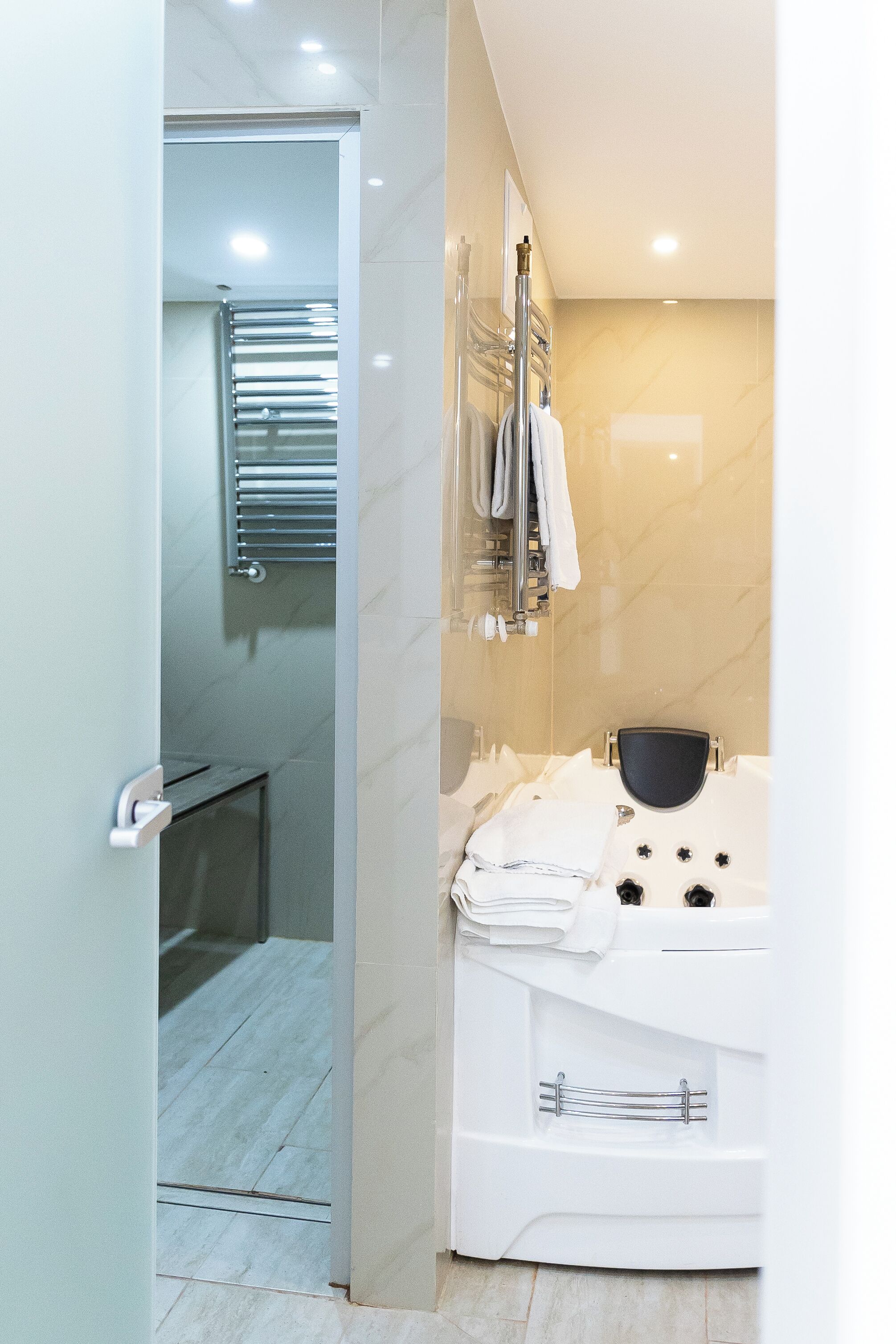 free toiletries, hair dryer, bathrobes, slippers