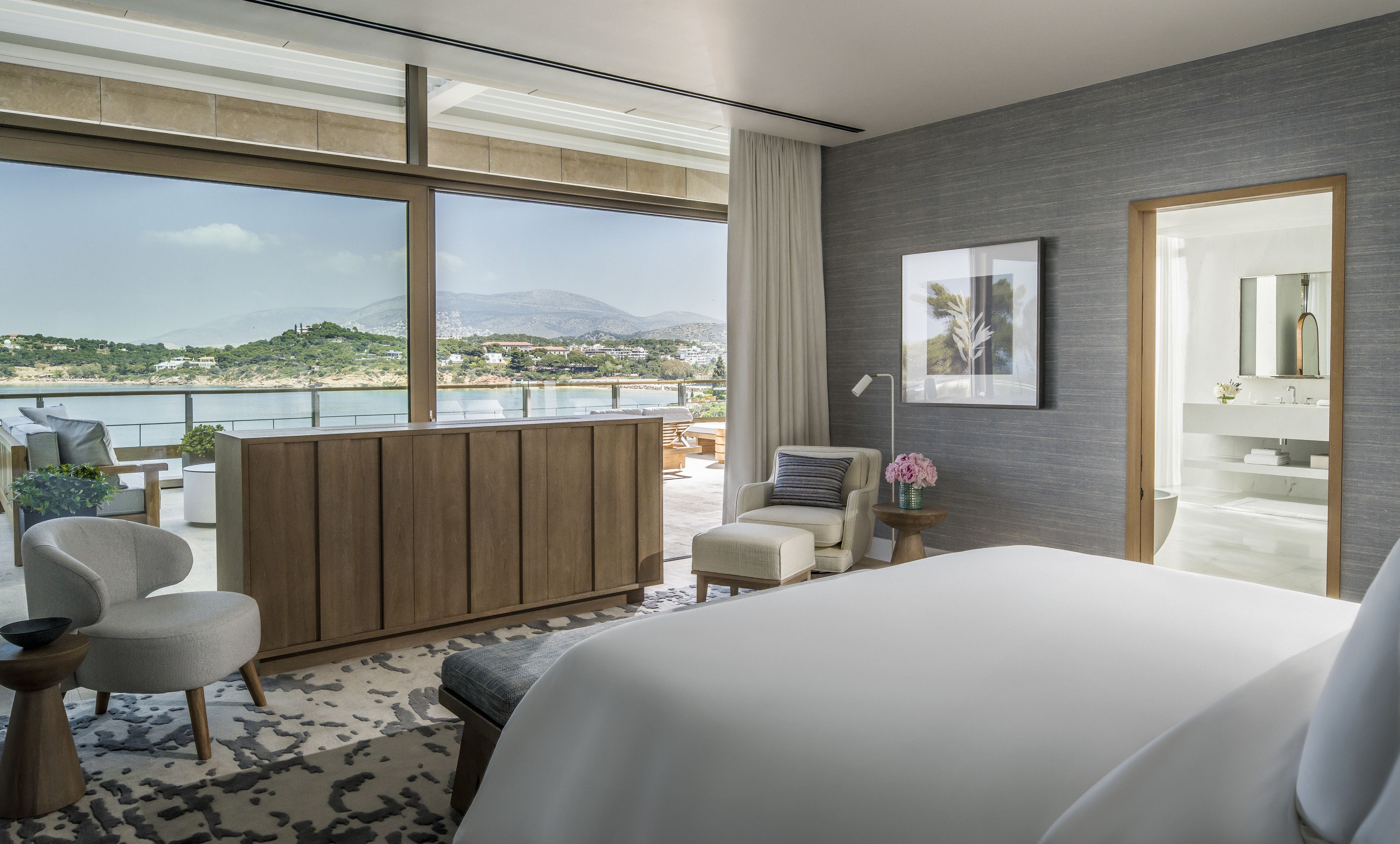 royal suite, 2 bedrooms, non smoking (arion) | premium bedding, down duvets, minibar, in-room safe