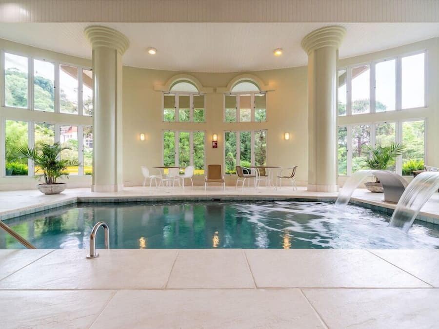 Indoor pool, outdoor pool