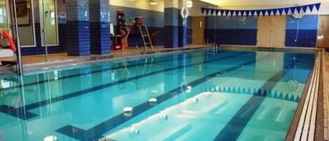 Indoor pool, outdoor pool