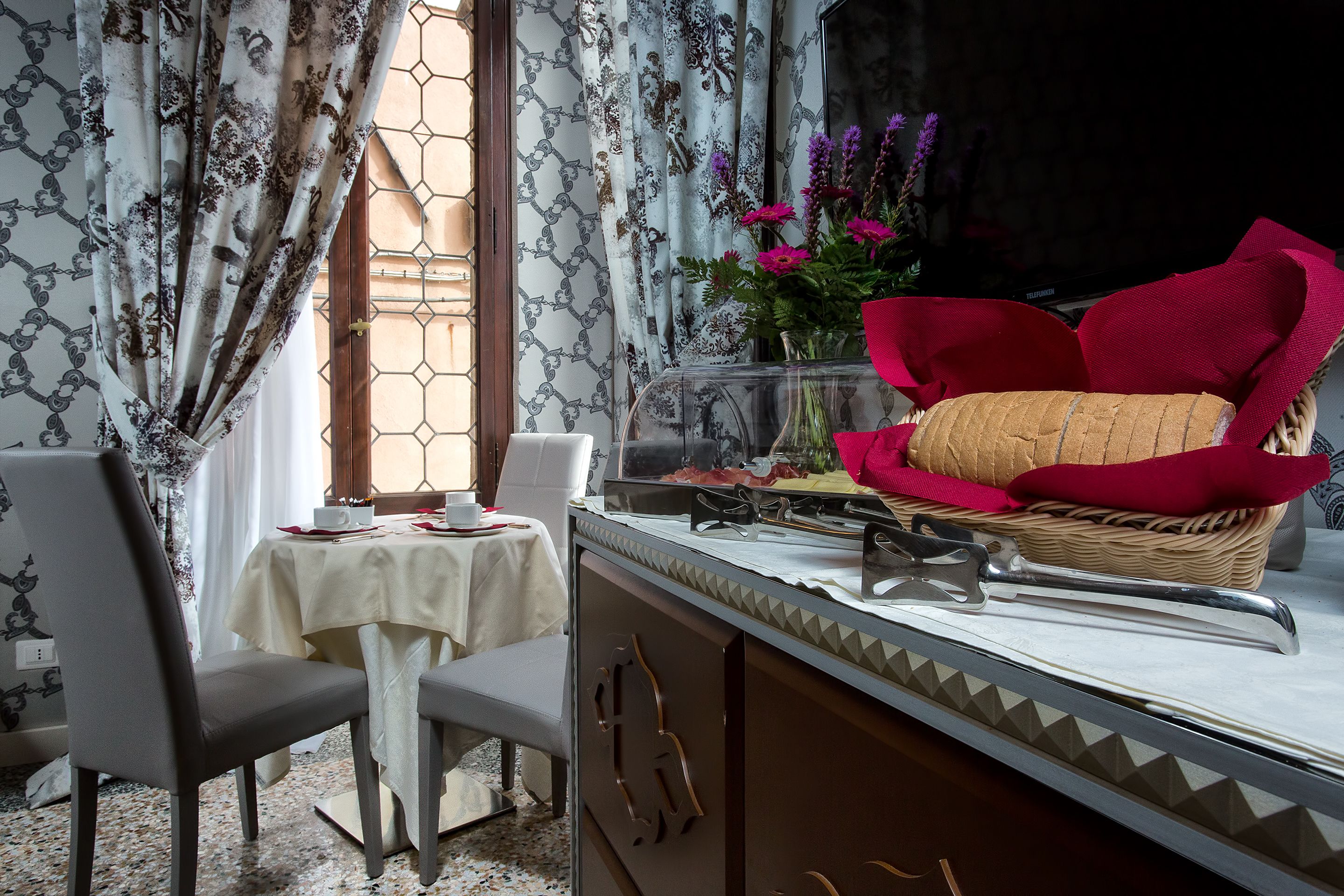 daily buffet breakfast (eur 15 per person)