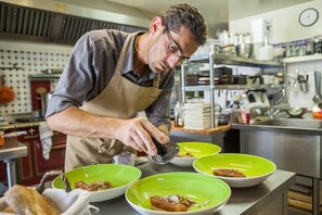 Mittagessen und Abendessen, französische Küche